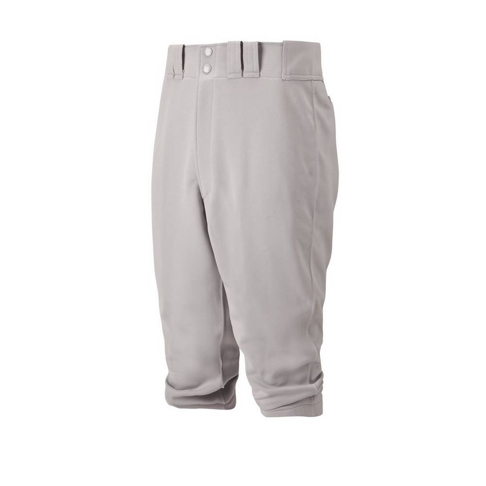 Pantaloni Mizuno Baseball Premier Short Uomo - Grigie - 90758-DZAJ